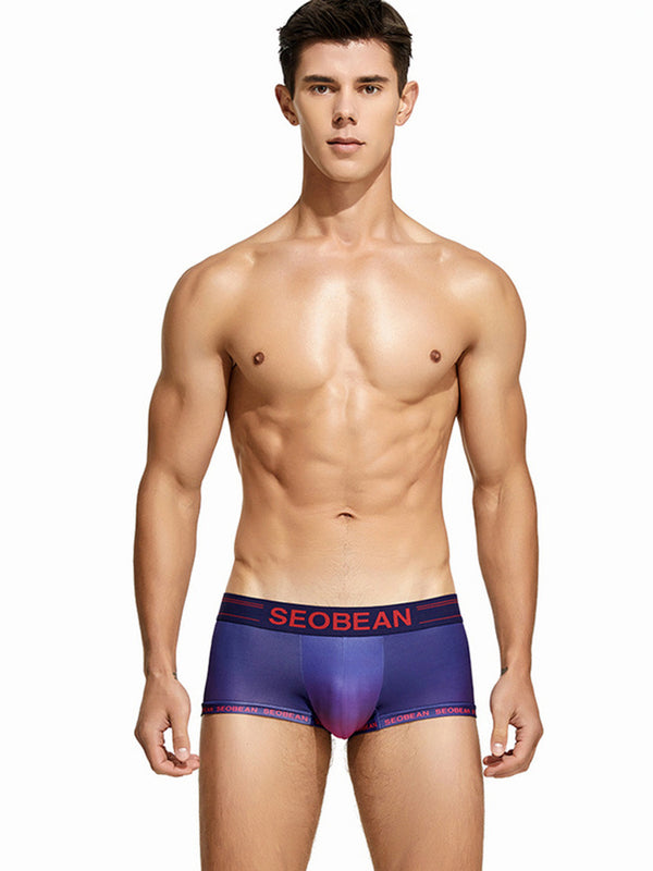 Boxer taille basse sexy en U avec pochette convexe pour hommes