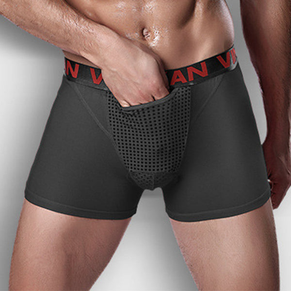 Cueca boxer funcional modal bola rede masculina