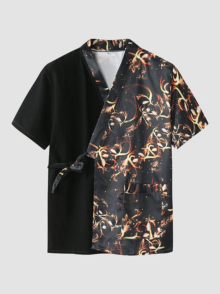 Printed Kimono Pajamas For Men