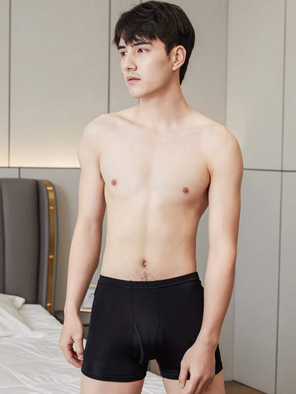 U Convex Soft Fly Mulberry Silk Boxer Homme